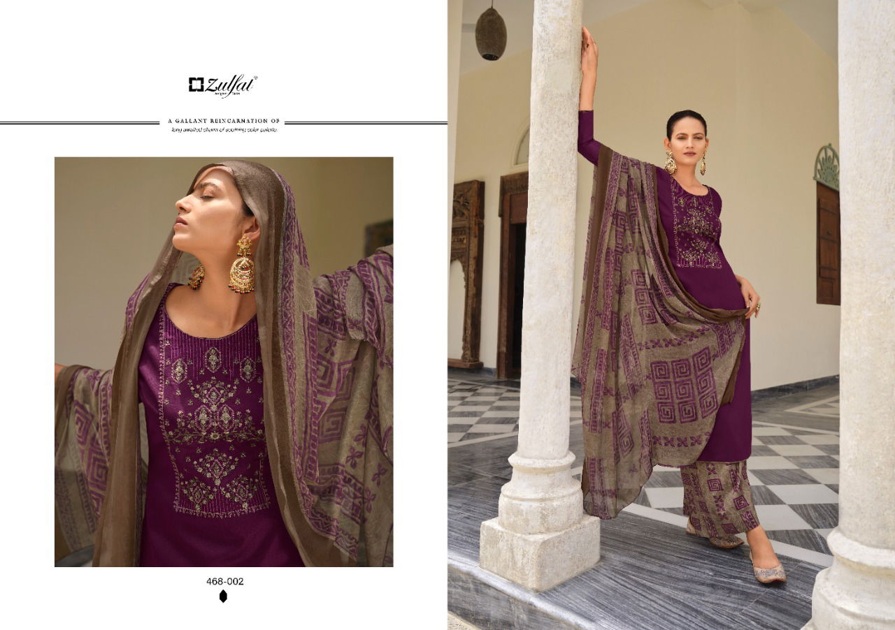 Zulfat Mahonia Vol 3 Festive Wear Wholesale Cotton Dress Material Catalog